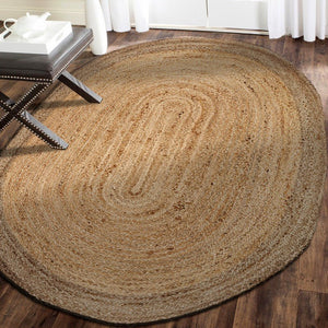 Boutique Jute 12035NGY Natural/Grey Rug - Rug & Home