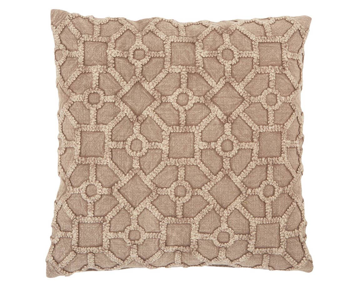 Boxwood BWD02 Taupe Pillow - Rug & Home