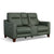 Forte Power Reclining Loveseat with Console and Power Headrests - Rug & Home