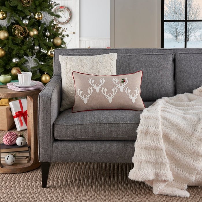 Holiday Pillow EE371 Natural Pillow - Rug & Home