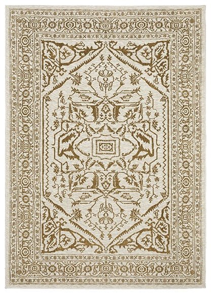 Intrigue INT03 Gold/Ivory Rug - Rug & Home