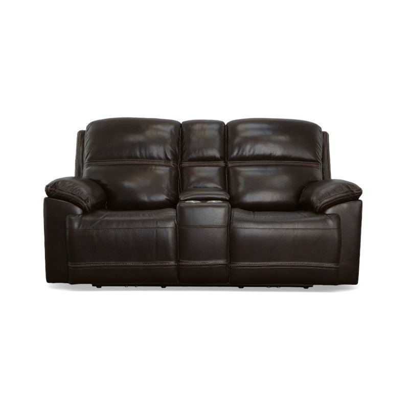 Jackson Power Reclining Loveseat with Console and Power Headrests - Rug & Home