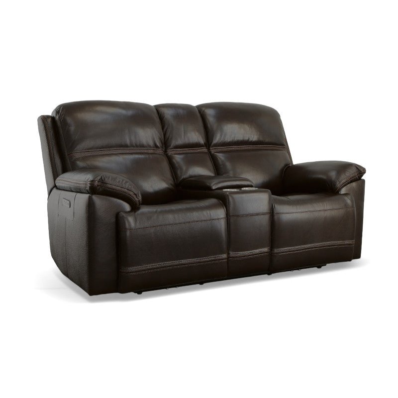 Jackson Power Reclining Loveseat with Console and Power Headrests - Rug & Home