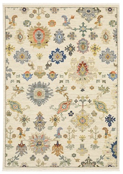 Lucca 5507W Ivory/Multi Rug - Rug & Home