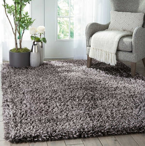 Luxe Shag LXS01 Charcoal Grey Rug - Rug & Home