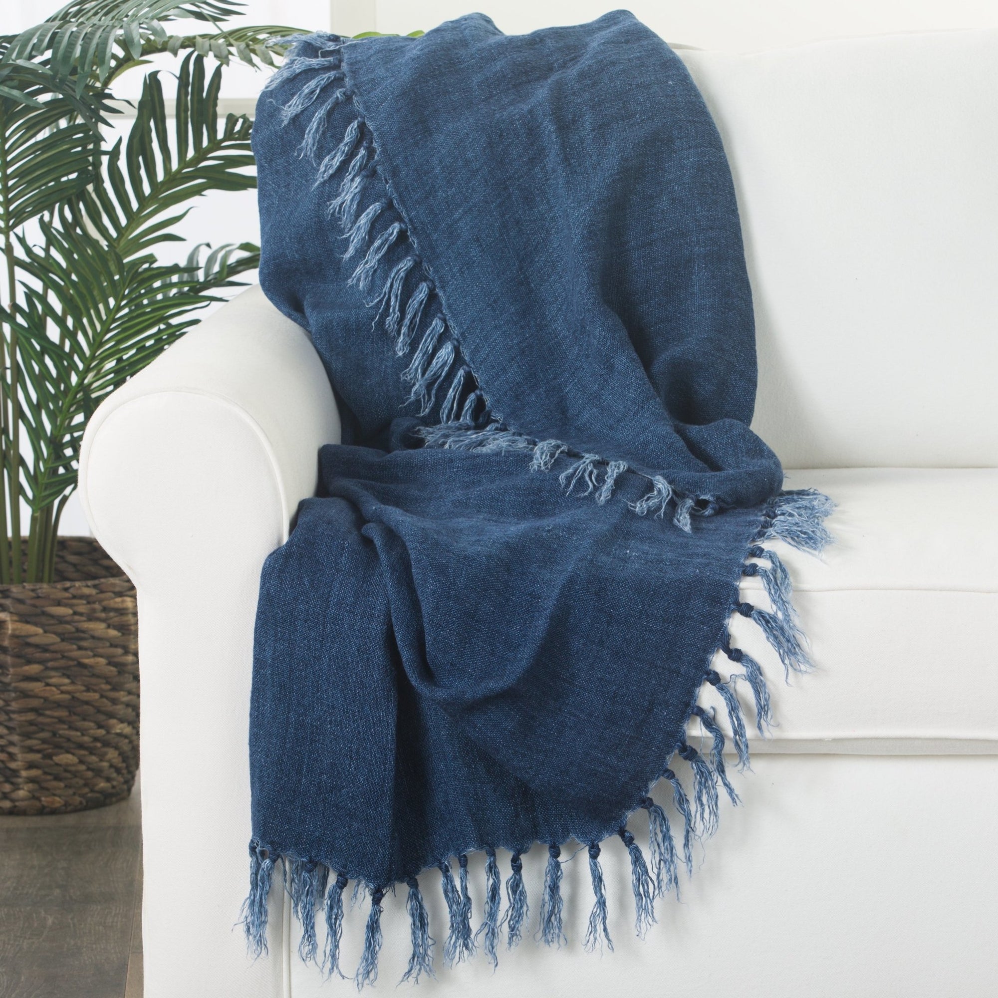 Madura MAU08 Lisabet Blue Throw Blanket - Rug & Home