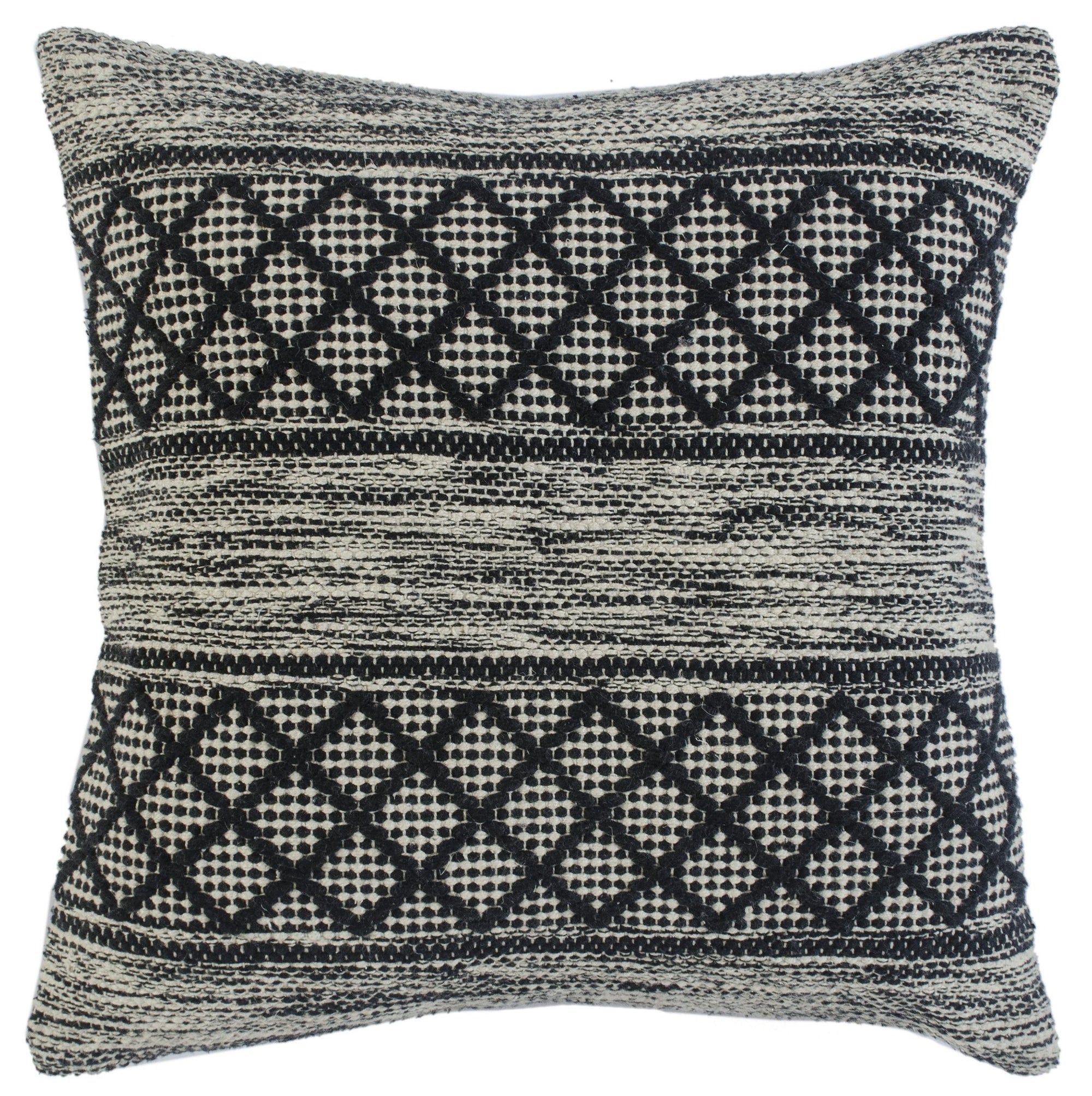 Mindy Lr07616 Gray/Black Pillow - Rug & Home