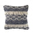 Navy and Ivory Textured with Fringe  LR07457 Throw Pillow - Rug & Home