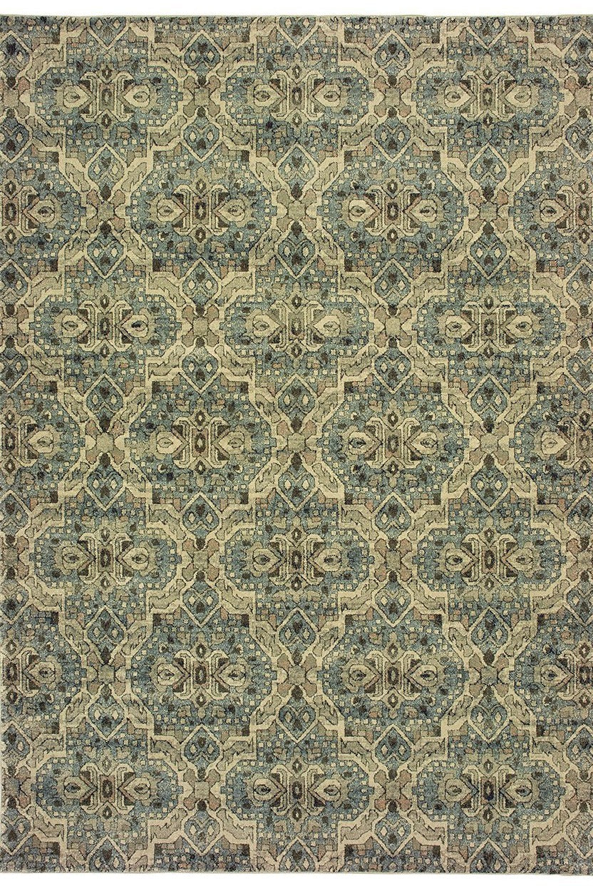 Raleigh 4927L Ivory Blue Rug - Rug & Home