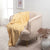 Sadie 80306MST Mustard Throw Blanket - Rug & Home