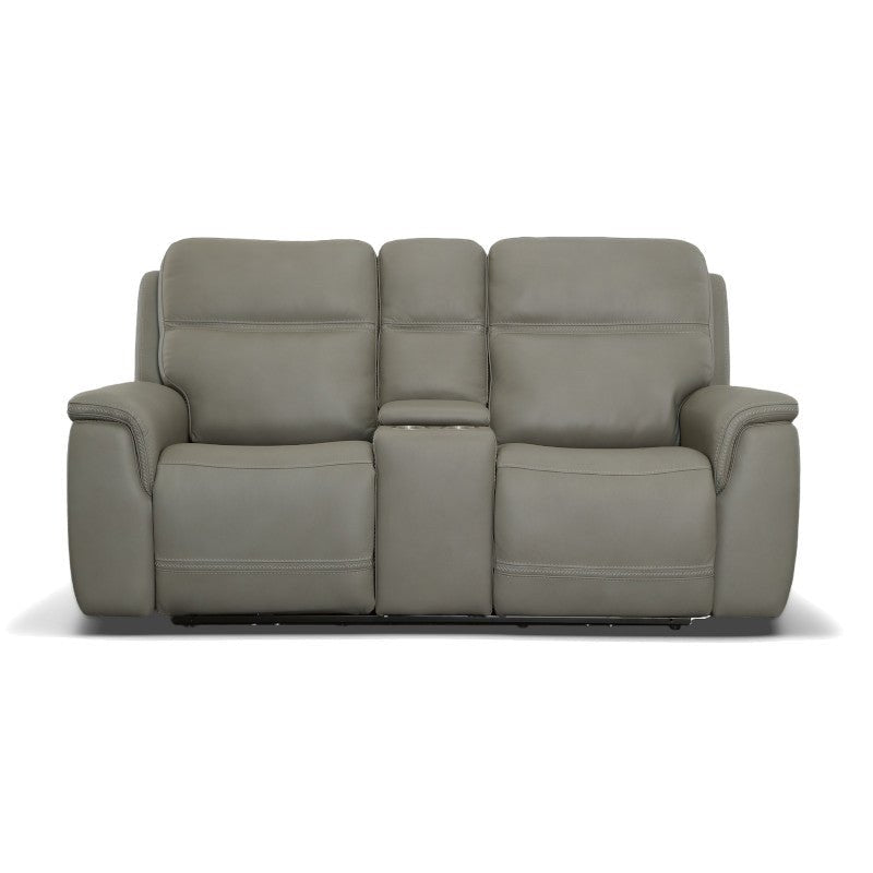 Sawyer Power Reclining Loveseat with Console and Power Headrests and Lumbar - Rug & Home