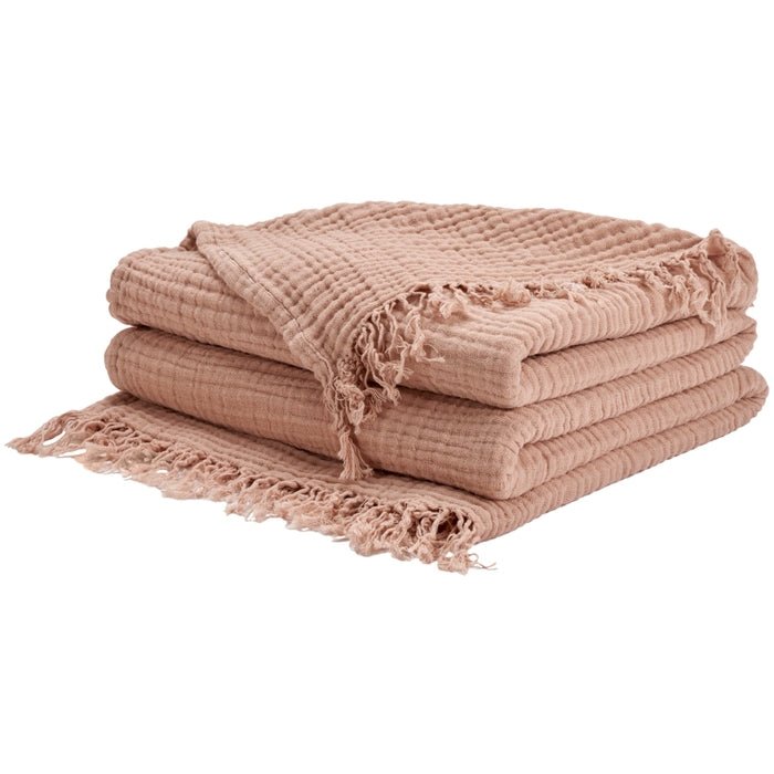 Sofia TH104 Blush Throw Blanket - Rug & Home