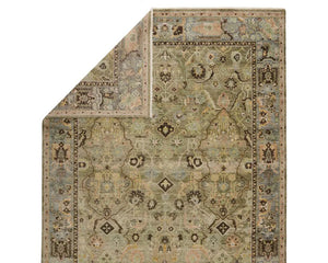 Someplace In Time SPT12 Green/Deep Brown Rug - Rug & Home