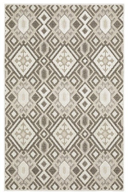 Tangier TAN10 Off-white/Grey Rug - Rug & Home