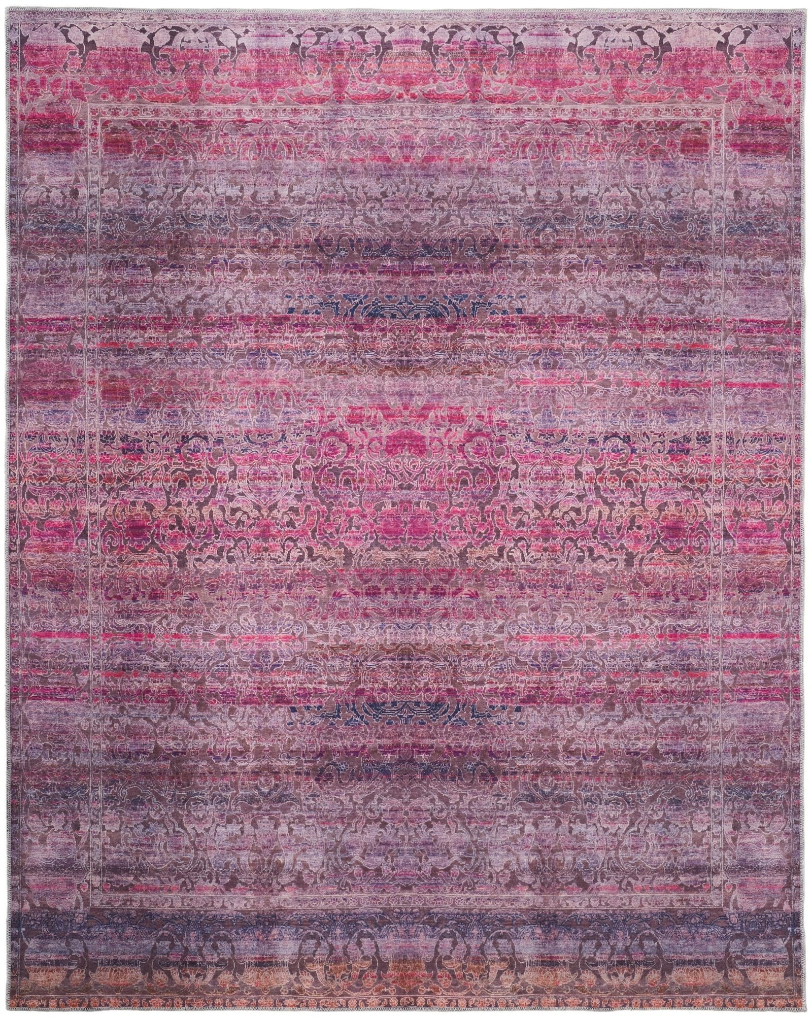 Voss VOS39H5F Pink/Purple Rug - Rug & Home