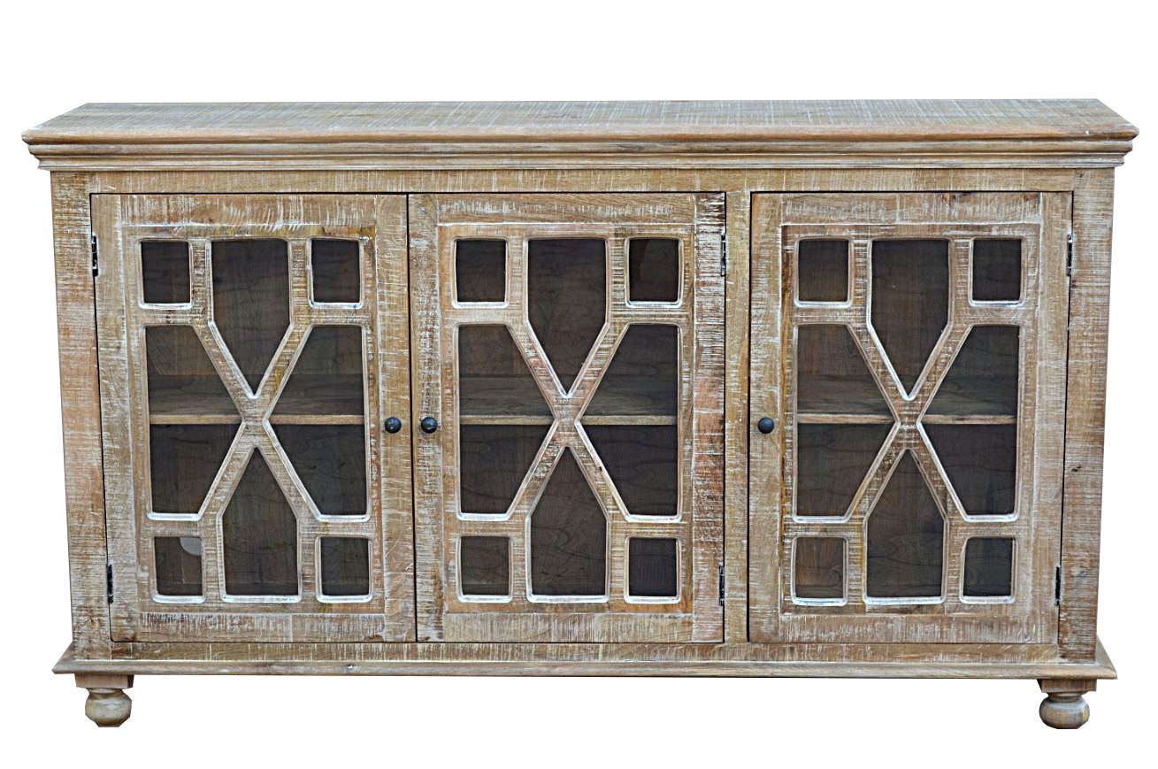 Wire Brushed Natural Sideboard - Rug & Home
