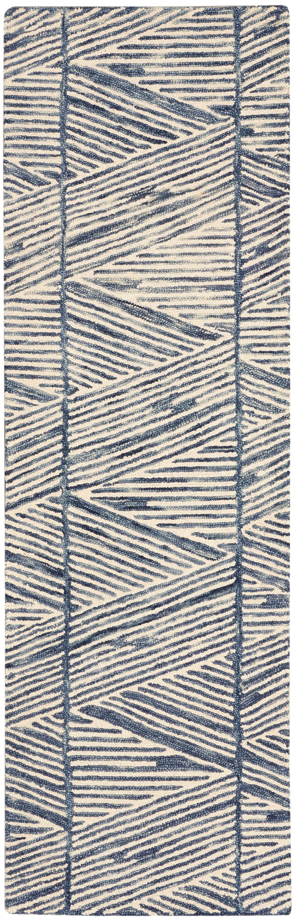 Colorado CLR01 White Blue Rug