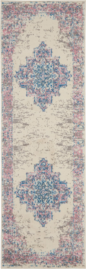Grafix GRF14 Ivory Pink Rug