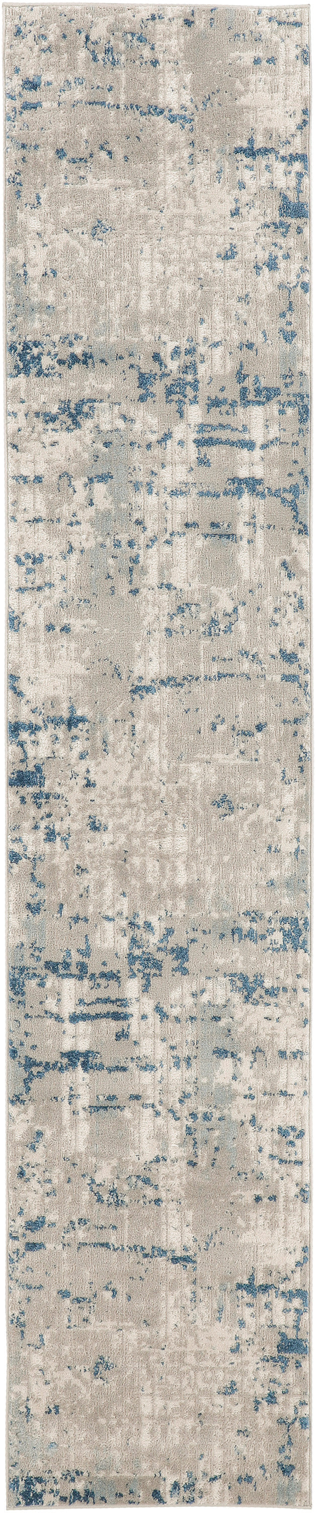 Quarry QUA01 Ivory Grey Blue Rug