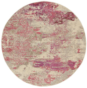 Celestial CES02 Ivory Pink Rug