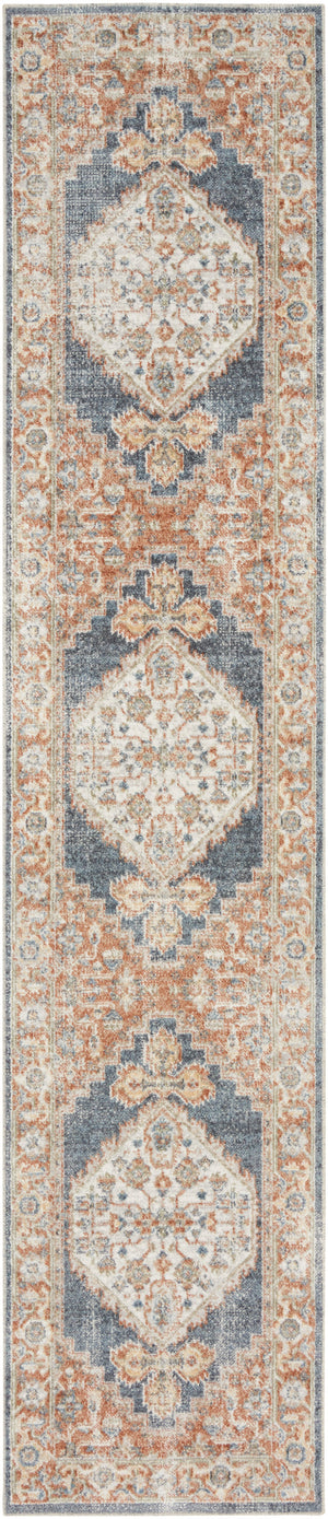 Astra Machine Washable ASW11 Denim Multicolor Rug