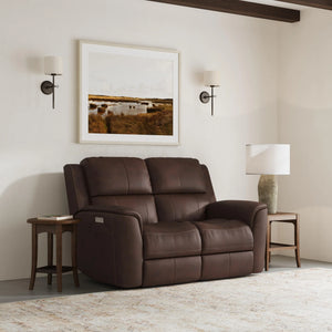 Henry Power Reclining Loveseat with Power Headrests & Lumbar