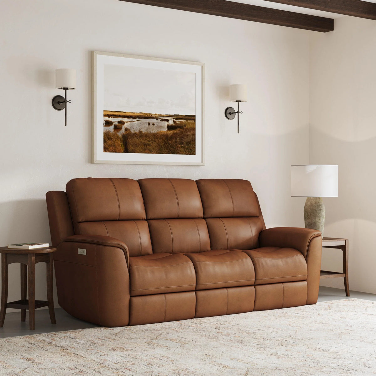Henry Power Reclining Sofa with Power Headrests & Lumbar