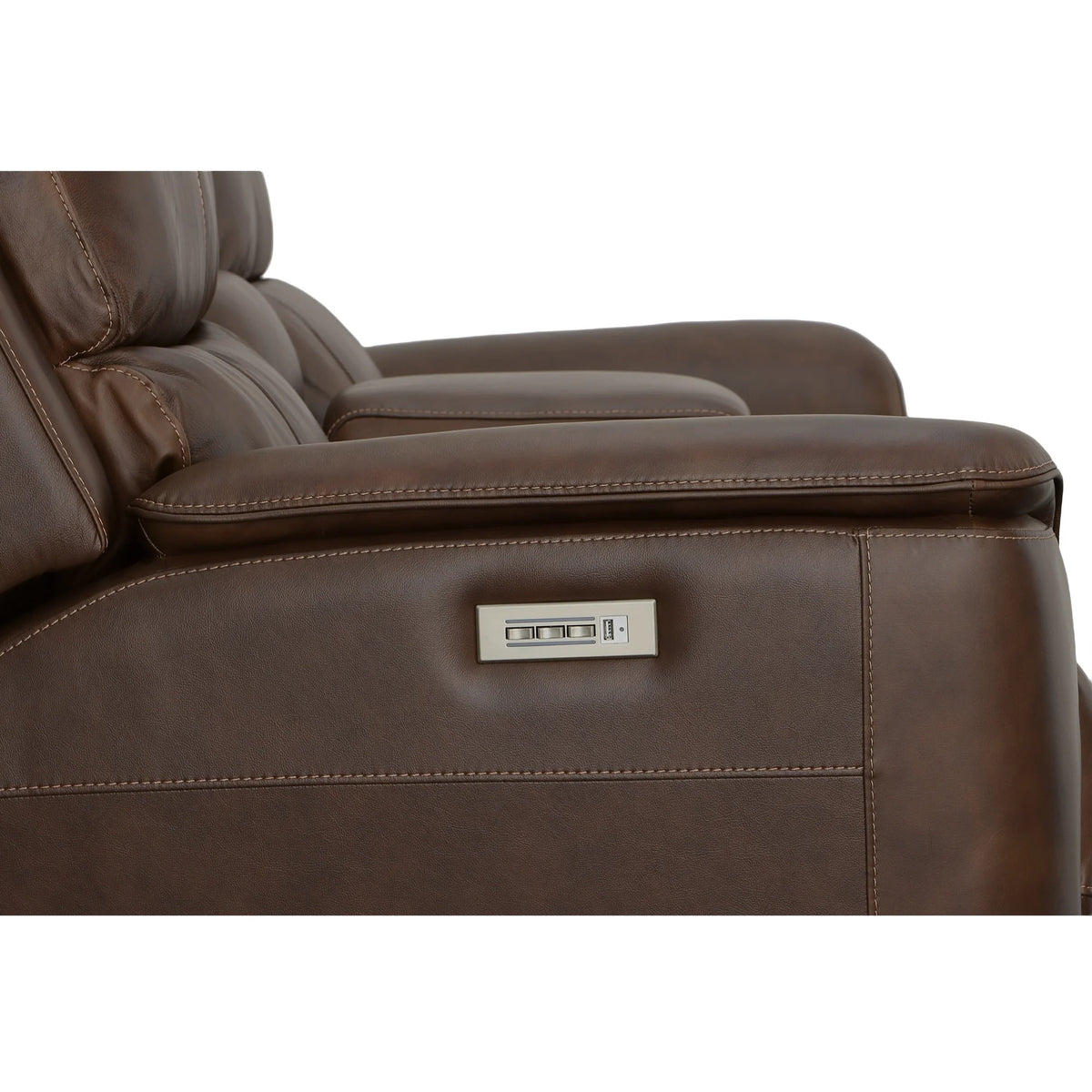 Henry Power Reclining Loveseat with Console & Power Headrests & Lumbar