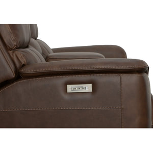 Henry Power Reclining Loveseat with Console & Power Headrests & Lumbar