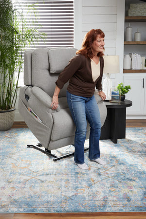 Zecliner Model 2 Petite Power Lift Sleep Recliner with Power Headrest & Lumbar