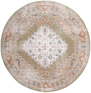 Astra Machine Washable ASW11 Sage Multicolor Rug