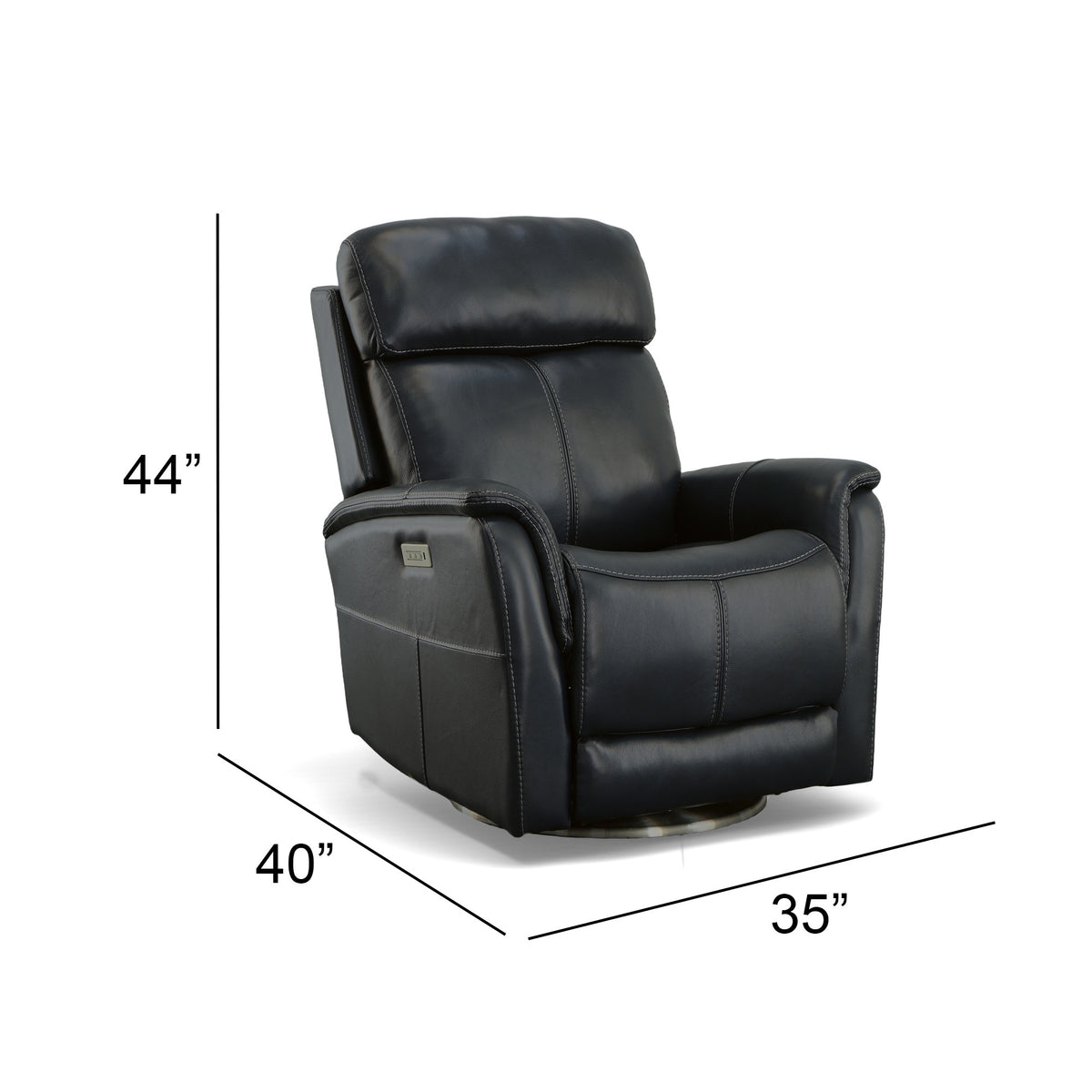 View Power Swivel Recliner with Power Headrest