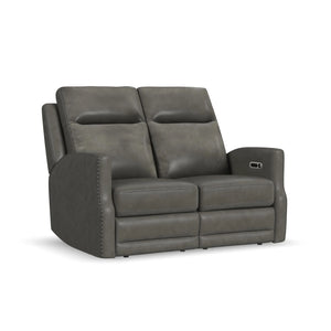 Maxwell Power Reclining Loveseat with Power Headrests and Lumbar