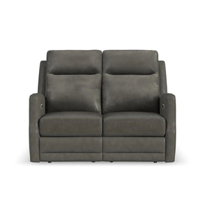 Maxwell Power Reclining Loveseat with Power Headrests and Lumbar