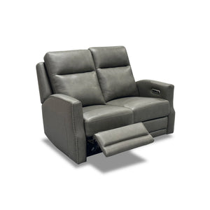 Maxwell Power Reclining Loveseat with Power Headrests and Lumbar