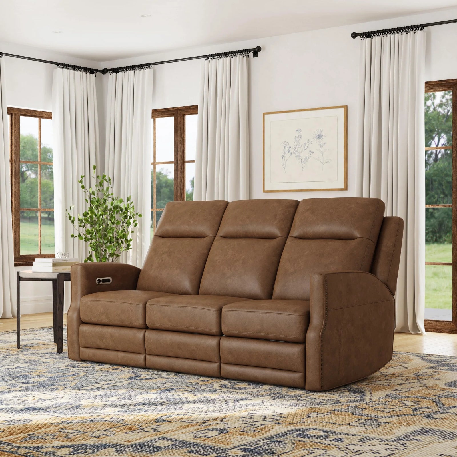 Maxwell Power Reclining Sofa with Power Headrests and Lumbar