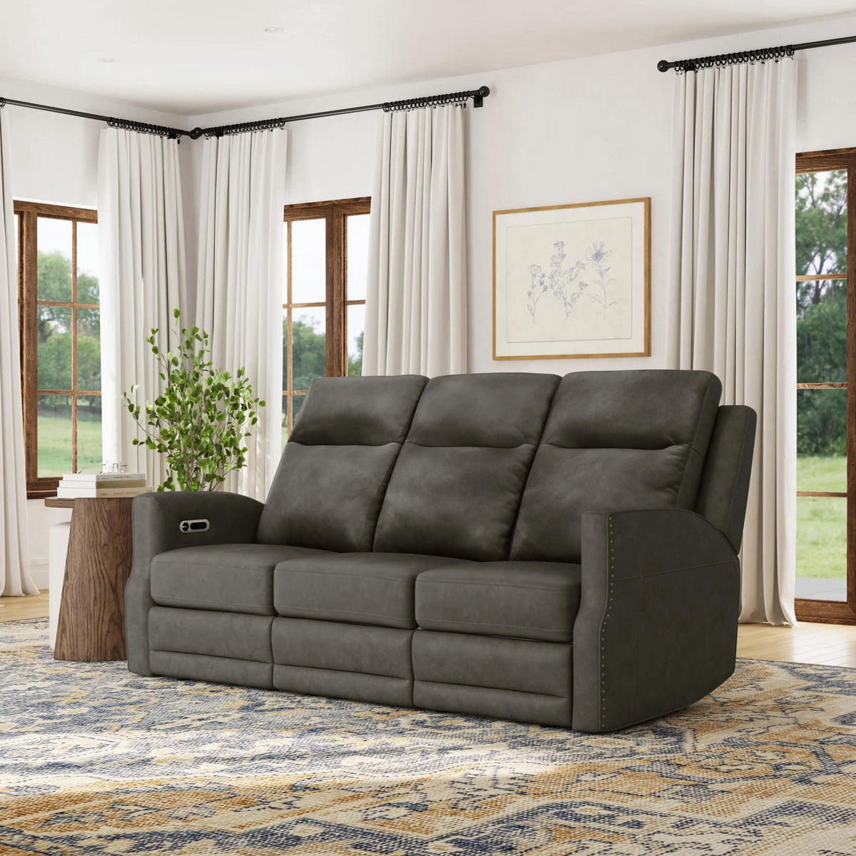 Maxwell Power Reclining Sofa with Power Headrests and Lumbar