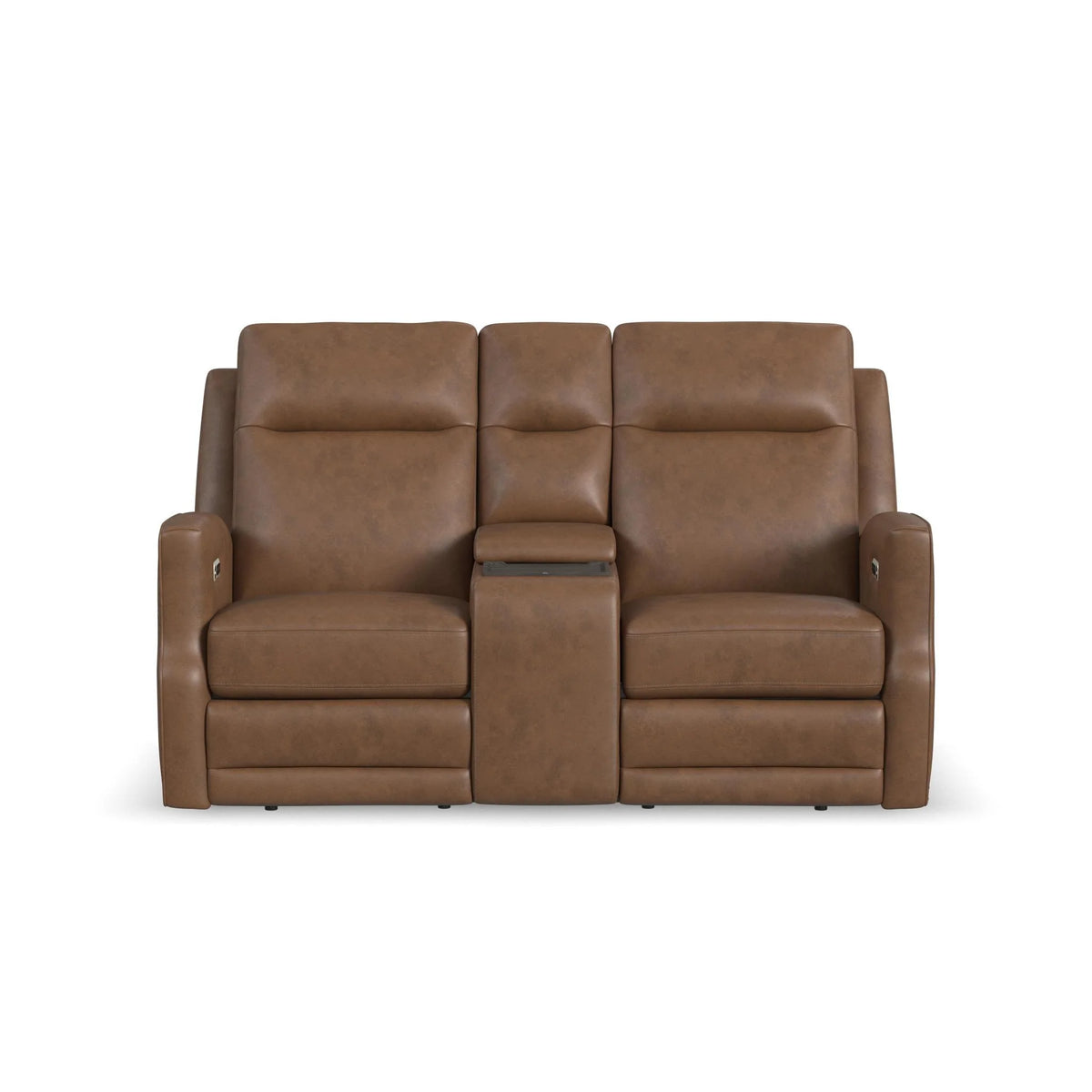 Maxwell Power Reclining Loveseat with Console, Power Headrests and Lumbar