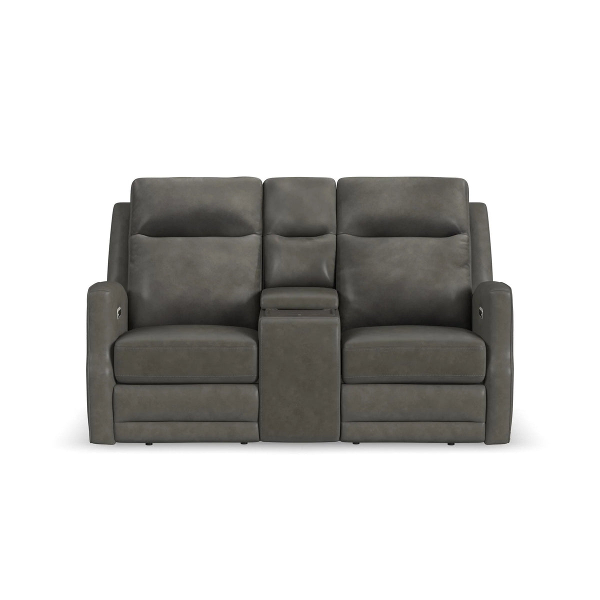 Maxwell Power Reclining Loveseat with Console, Power Headrests and Lumbar