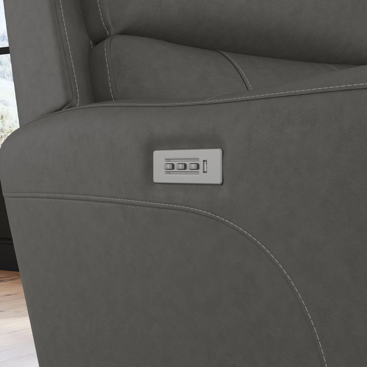 Carter Power Lift Recliner with Power Headrest, Lumbar, Heat & Massage