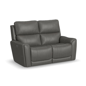 Carter Power Reclining Loveseat with Power Headrests & Lumbar