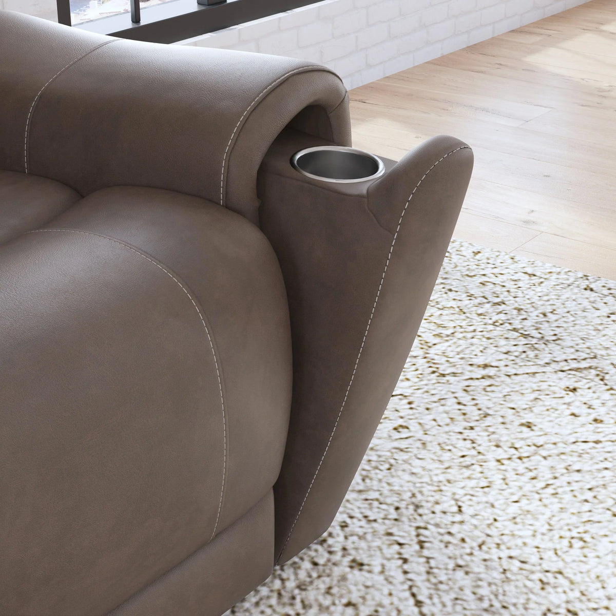 Carter Power Reclining Loveseat with Power Headrests & Lumbar