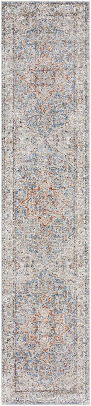 Astra Machine Washable ASW12 Denim Multicolor Rug
