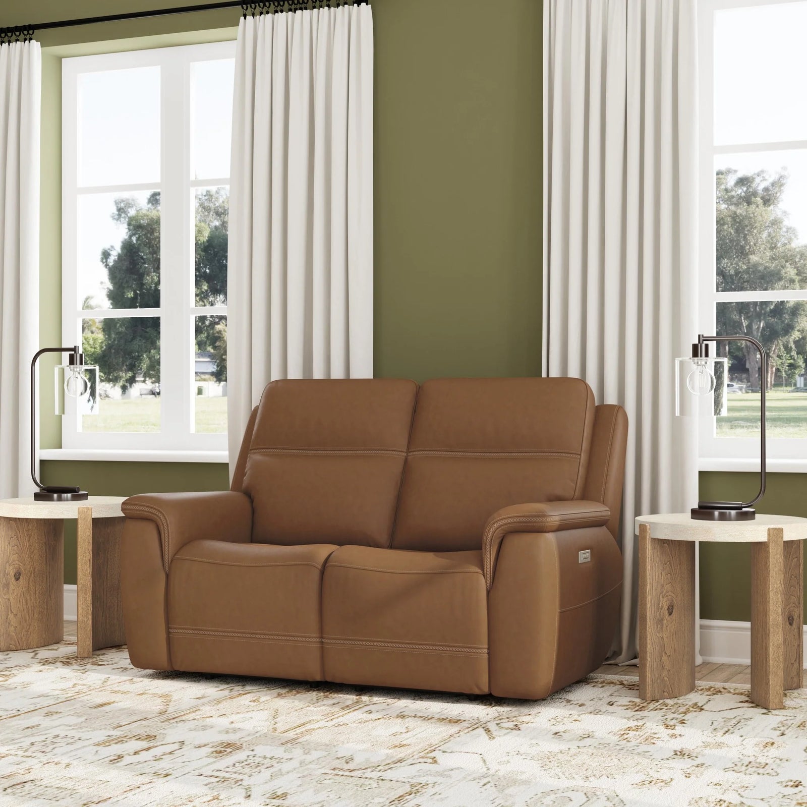 Sawyer Power Reclining Loveseat w/ Pwr Headrests, Lumbar