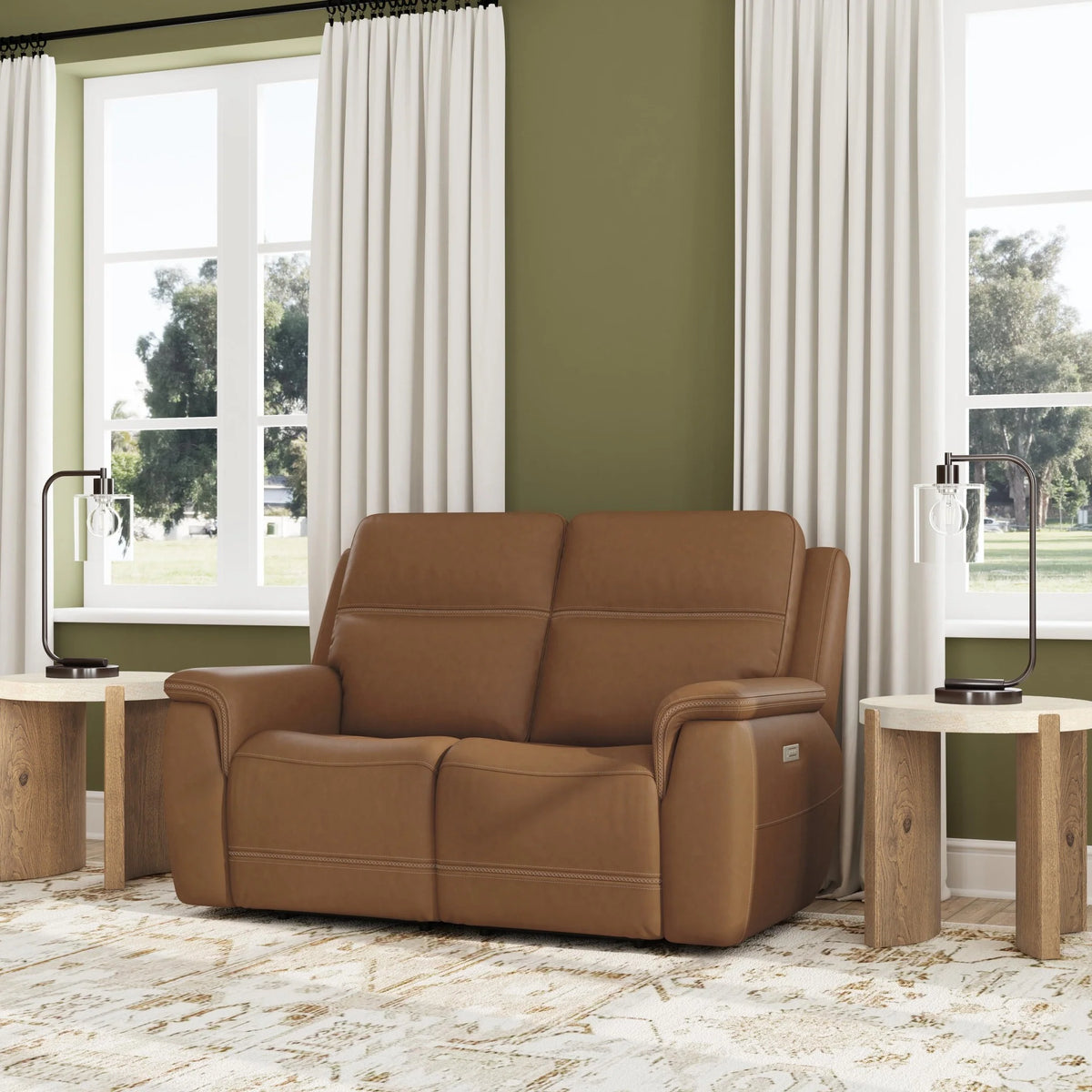Sawyer Power Reclining Loveseat w/ Pwr Headrests, Lumbar