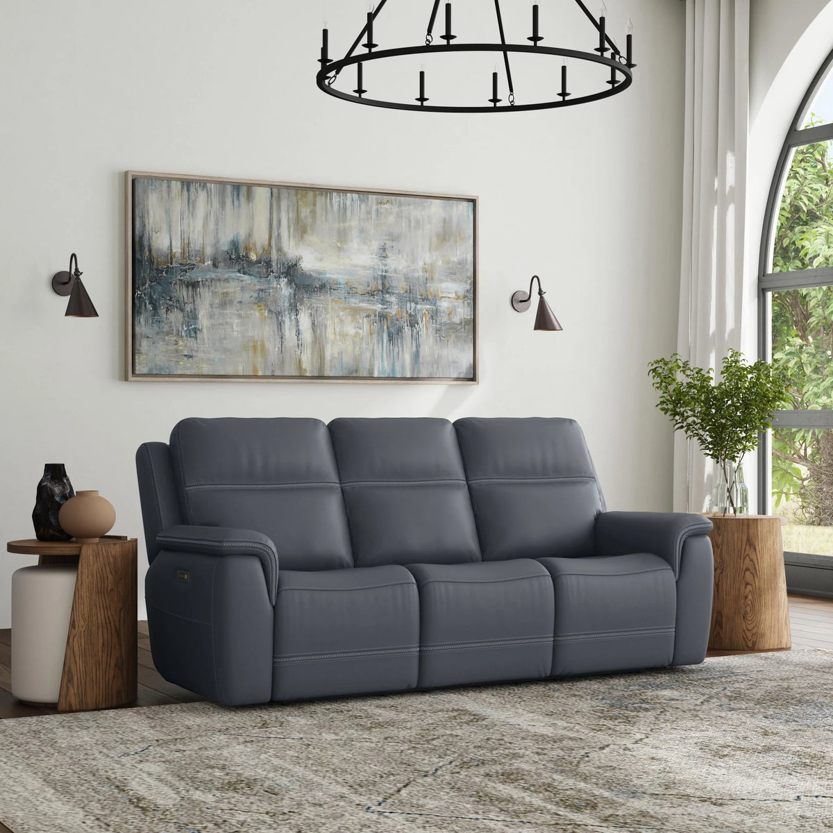 Sawyer Power Reclining Sofa with Power Headrests & Lumbar