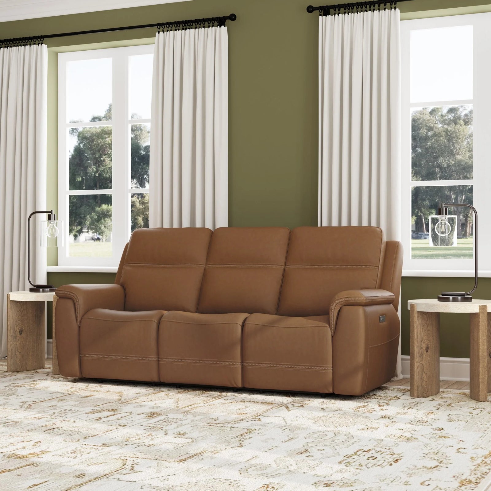 Sawyer Power Reclining Sofa with Power Headrests & Lumbar