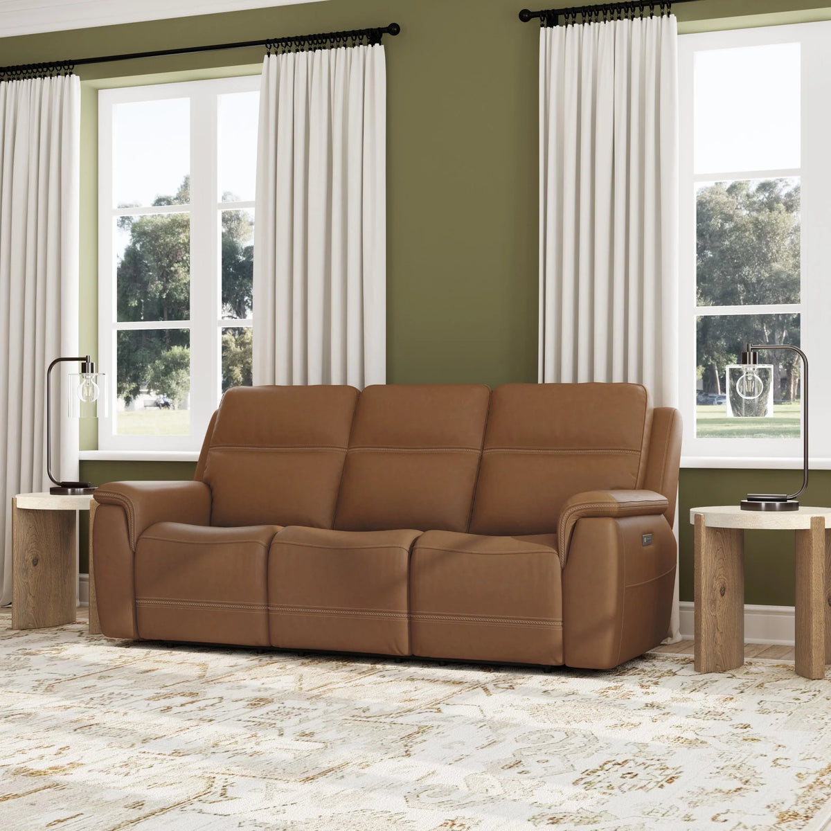Sawyer Power Reclining Sofa with Power Headrests & Lumbar