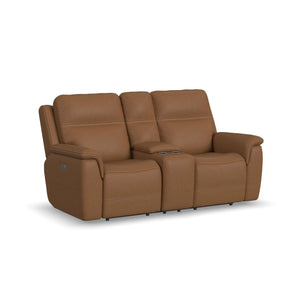 Sawyer Pwr Recl Loveseat w/ Console, Pwr Hdrsts, Lumbar