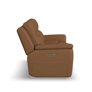 Sawyer Pwr Recl Loveseat w/ Console, Pwr Hdrsts, Lumbar